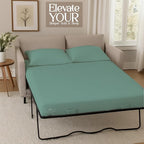 Sleeper Sofa Bed Sheet, 100% Cotton 400 Thread Count, 4 Piece Set, Deep Pocket - Image 4