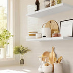 AMADA HOMEFURNISHING Floating Shelves Wall Mounted, 24 x 7 Inch Wall Shelves - Image 3