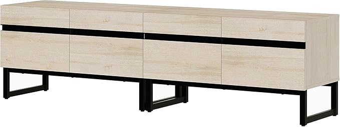 WAMPAT Modern TV Stand for 50-75 Inch TVs, Wood Entertainment Center - Image 9