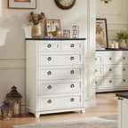 Joaxswe Farmhouse 6 Drawer Dresser - Image 8