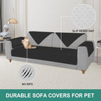 Foxdecor Couch Arm Covers Sofa Armrest Covers, Arm Chair Covers Set of 2 - Image 5