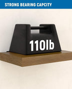 LEOPO 8-Pack 6 inch Floating Shelf Brackets, Hidden Shelf Bracket - Image 6