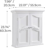 Teamson Home Versailles 22" x 24" Bathroom Wall Cabinet - Image 2