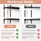 VTRIN Vertical Narrow Shoe Rack Organizer 10 Tier Tall Shoe Shelf Holds 20-22 - Image 7