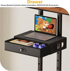 Hayexiha Rolling TV Stand with Drawer - Image 6