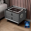 Smart Bedroom Nightstand with Fingerprint Lock and Adjustable LED Lights by Unknown