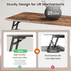 SEDETA 31.5" Lift Top Coffee Table - Image 6