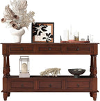 Vintage Solid Wood Console Table - Image 7