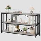 LVB Farmhouse Industrial Console Table, Wood Metal Foyer Entryway Sofa Tables - Image 10