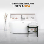 Black Shower Bench - Image 2