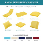 Outdoor Chaise Lounge Cushion Set of 2, Fadesafe Water-Repellent Lounge Deck - Image 7