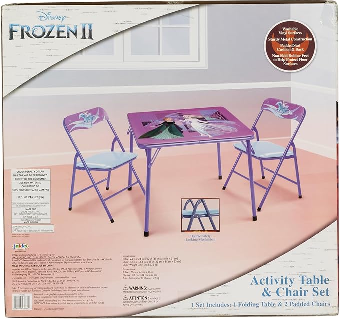 Disney Frozen Kids Folding Table & Chairs Set - Image 7