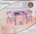 Disney Frozen Kids Folding Table & Chairs Set - Image 7