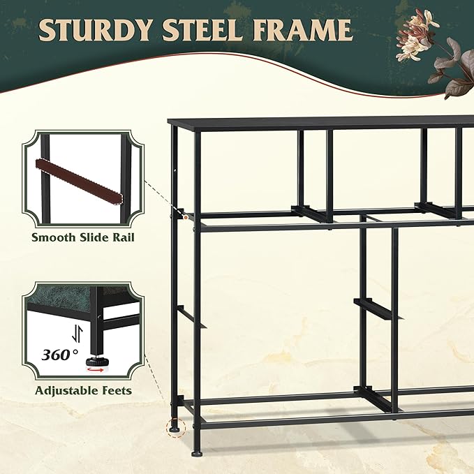 WLIVE 7 Drawer Dresser TV Stand, Entertainment Center, Media Console Table - Image 7
