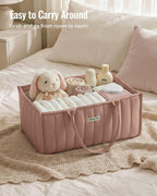 Blissful Diary Baby Diaper Caddy Organizer, Stylish Storage Basket - Image 6