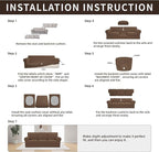 Easy-Going 7 Pieces Stretch Couch Cover Washable Sofa Cover Set - Image 7