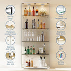 IDEALHOUSE Tempered Glass Display Cabinet - Image 3