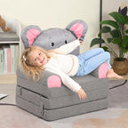 MOMCAYWEX Kids Sofa, Sherpa Couch - Image 8