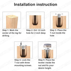 Heavy Duty Furniture Leveling Feet Adjustable Furniture Leg Levelers - Image 7