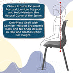 Children’s Factory MyPosture Plus 8" Chair, 2 Pack, Stackable Ergonomic Seating - Image 7