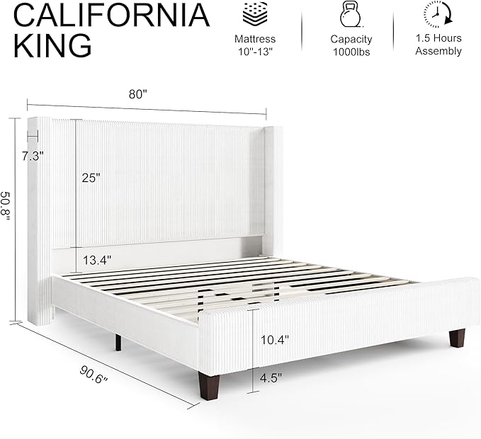 HOWE California King Size Bed Frame - Image 2