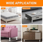4 Pcs Adjustable Height Furniture Legs 4.72-7.48 inch, Metal Adjustable - Image 7