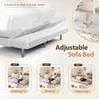 Shahoo Convertible Folding Futon Sofa Bed Sleeper Couch - Image 4