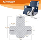 VANSOFY 100% Waterproof Recliner Chair Covers, Recliner Cover Non-Slip Dog - Image 2