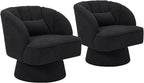 Garvee Ultra-Plush Swivel Accent Chair, 360° Barrel Lounge Chair - Image 7