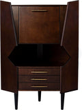 SEI FURNITURE Larson Corner Storage Bar Cabinet by SEIFurniture
