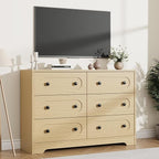 Garvee 6 Drawer Dresser for Bedroom, Wooden Mid Century Modern Chest of Drawers - Image 5