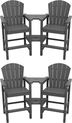 SERWALL Tall Adirondack Chairs Set of 4 by SERWALL