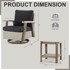 Joyside Patio Chair with Side Table - Image 3