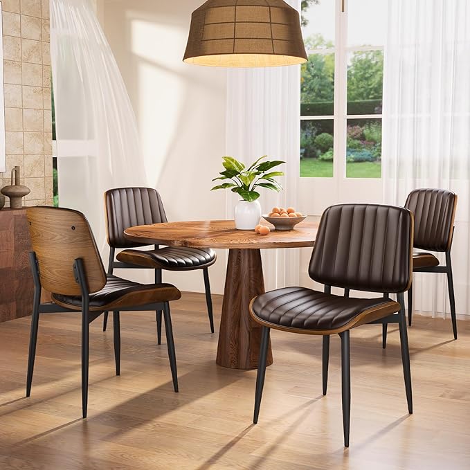 YaFiti Dining Chairs Set of 6, Mid Century Modern Dining Room Kitchen Chairs - Image 3