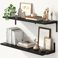 Fun Memories Deep Floating Shelves, 32W x 8D Floating Shelves Set of 2 by FunMemories
