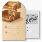 Merysen 3 Tier Wooden Fruit Basket - Image 2