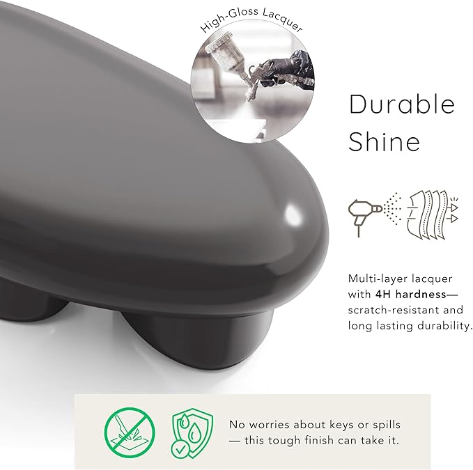 24/7 Shop at Home Kavren Modern 37-inch Oval Glossy Low Profile Coffee Table - Image 6