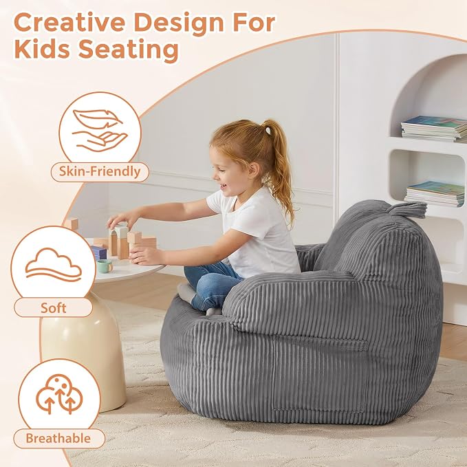 Bean Bag Chairs for Kids with Armrests, Comfy Kids Bean Bag Chair, Stuffed - Image 7