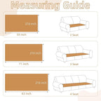 Dog Couch Cover for Sofa 100% Waterproof Faux Linen Sofa Covers for 3 Cushion - Image 2
