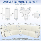 Arfntevss Recliner Sectional Couch Covers 1OO% Waterproof L Shape Sofa Cover - Image 2