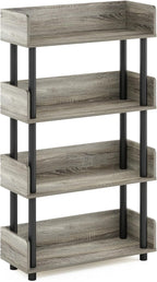 Furinno TURN-N-TUBE 4-Tier Display Shelf, Storage Shelves, Book Shelf, Open - Image 5