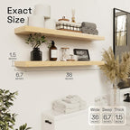 BAOBAB WORKSHOP Wood Floating Shelves - Image 3