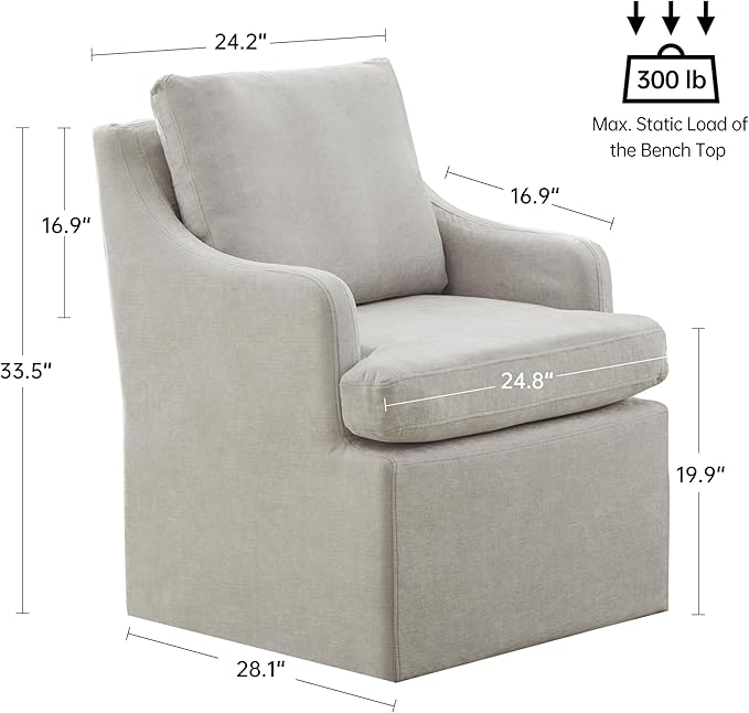 VKNOW Upholstered Dining Chairs Set of 6, Modern Kitchen Chairs Dinner Chairs - Image 2