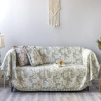 GLORY SEASON Sofa Cover Luxury Jacquard Stylish Embroidery Ruffle, Vintage Sofa - Image 3