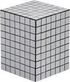 JONATHAN Y Callista White/Black Modern Ceramic Tiled Cube Side Table, 18-Inch by JONATHANY