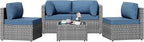 Patio Furniture Sets, 5 Piece Outdoor Sectional Sofas, Wicker Rattan Outdoor by Shintenchi%7CFurnitureMadeforRealLife