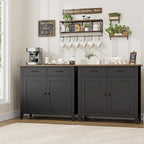 HORSTORS Kitchen Storage Cabinet, Modern Farmhouse Buffet Cabinet - Image 5