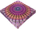 Mandala Floor Pillow Cover Meditation Cushion Seating Throw Hippie Round by EyesofIndia
