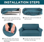 Peryiter 3 Pcs Couch and Loveseat Covers Set Sofa Cover - Image 5