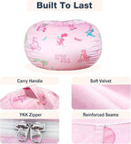 Lukeight Dinosaur Stuffed Animals Storage Bean Bag Chair Cover - Image 5